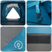 Trekkingtent met waterdichte regenfly 10-persoons Blauw
