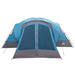 Trekkingtent met waterdichte regenfly 10-persoons Blauw