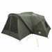 Trekkingtent met waterdichte regenfly 10-persoons Legergroen