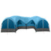 Gezinstent met regenzeil waterdicht 5-persoons Blauw