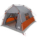 Instant Tent Water-resistant 2-persoons Grijs en Oranje