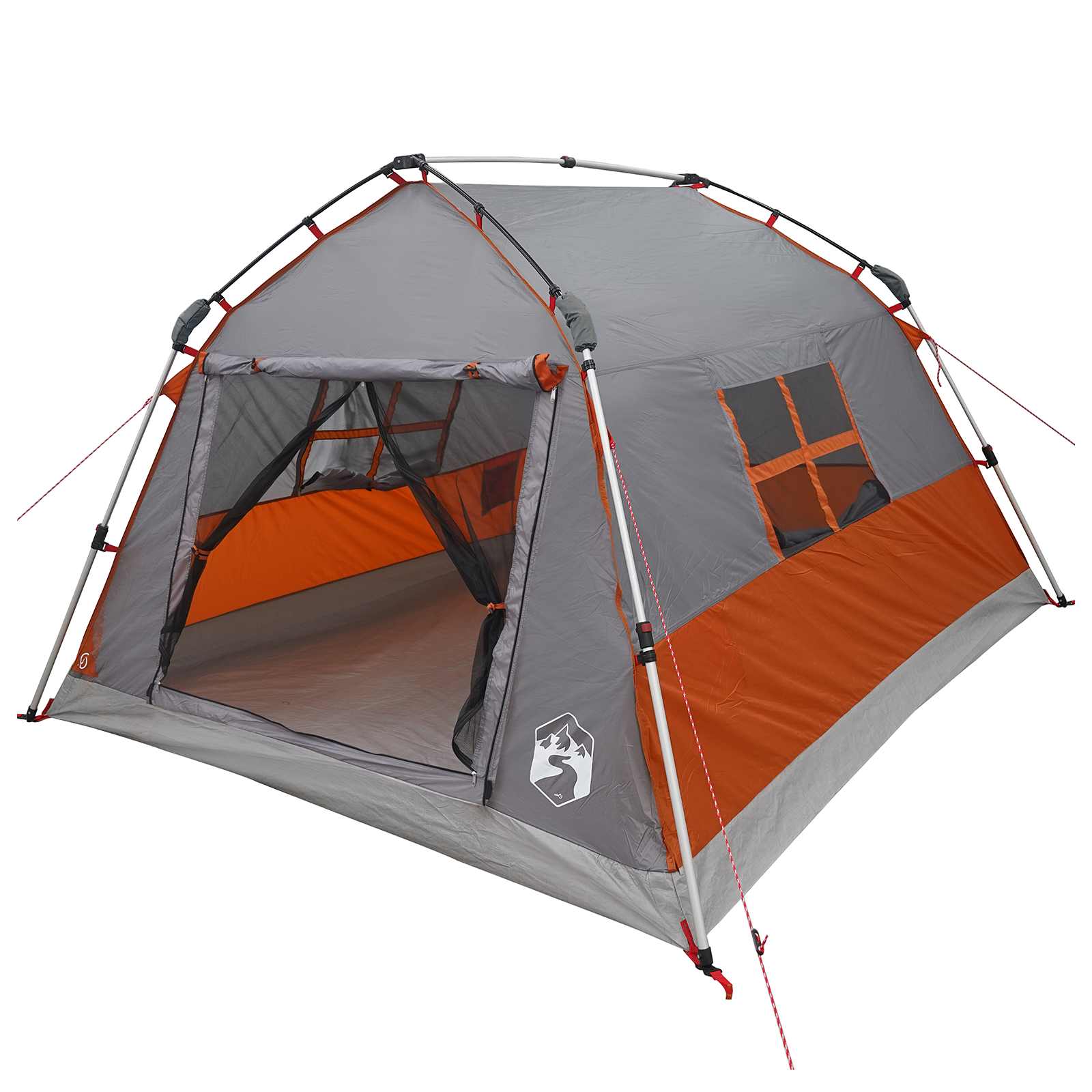 Instant Tent Water-resistant 3-persoons Grijs en Oranje