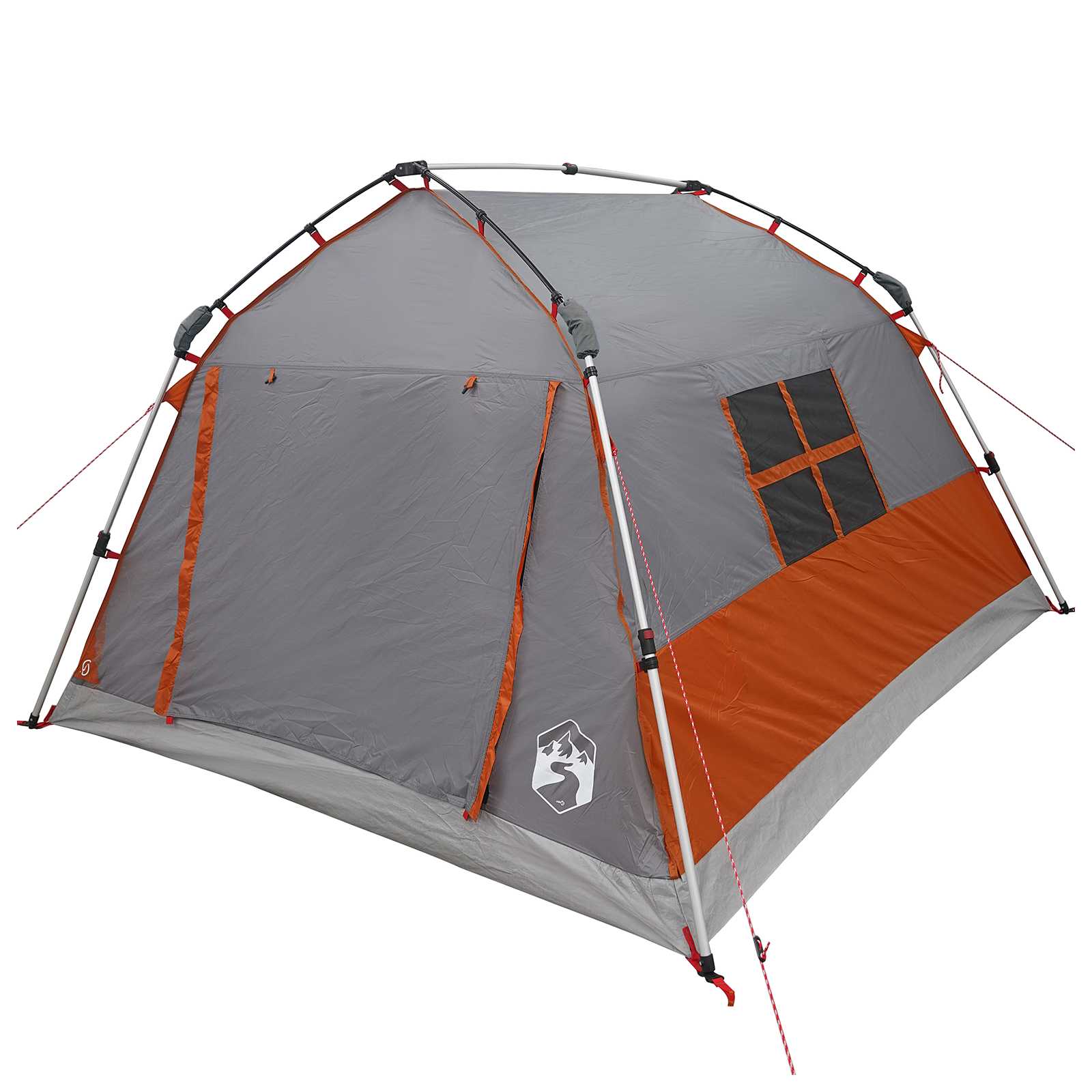 Instant Tent Water-resistant 3-persoons Grijs en Oranje