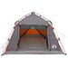Instant Tent Water-resistant 3-persoons Grijs en Oranje