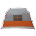 Instant Tent Water-resistant 3-persoons Grijs en Oranje