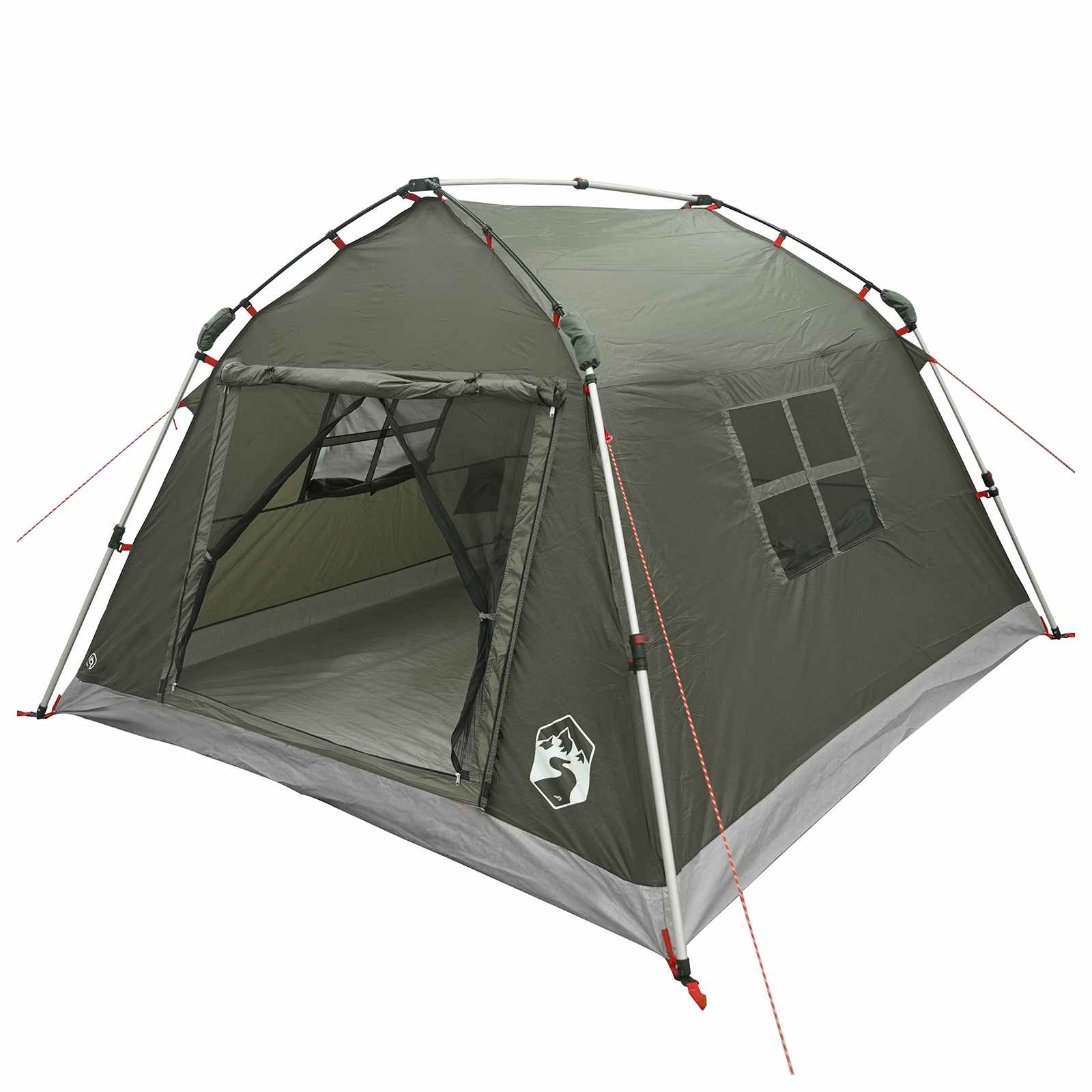 Instant Tent Water-resistant 3-persoons Legergroen