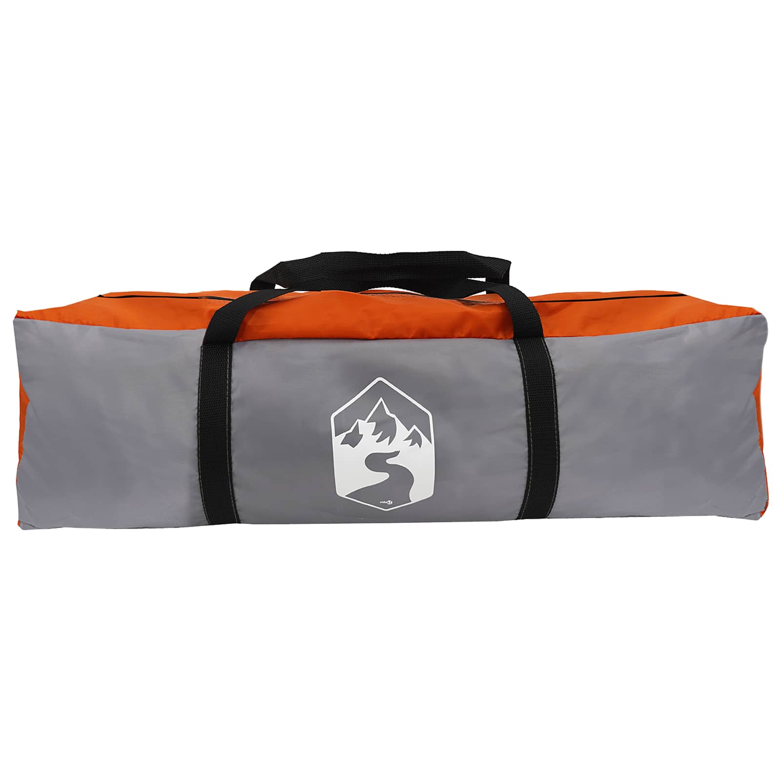Instant Tent Water-resistant 4-persoons Grijs en Oranje