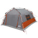 Instant Tent Water-resistant 4-persoons Grijs en Oranje