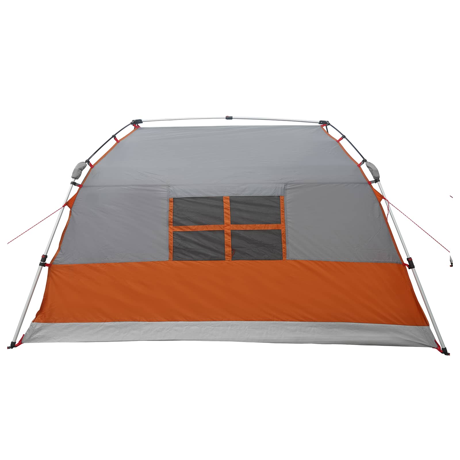 Instant Tent Water-resistant 4-persoons Grijs en Oranje