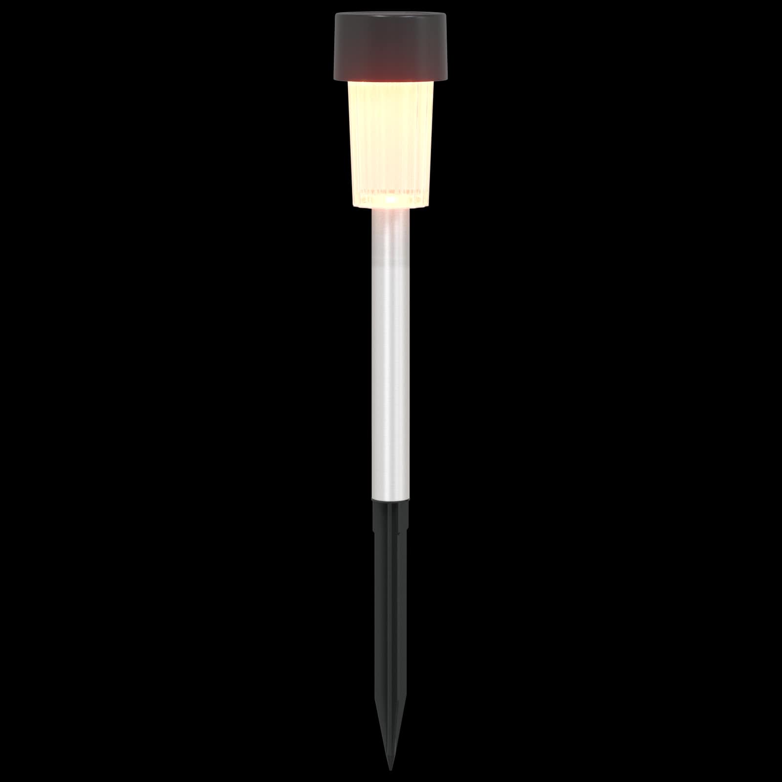Buitenzonne-lampen met grondpin 6 st Warmwit 29,5 cm