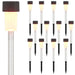 Buitenzonne-lampen met grondpin 12 st Warmwit 29,5 cm