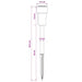 Buitenzonne-lampen met grondpin 12 st Warmwit 29,5 cm