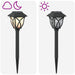 Buitenzonne-lampen met grondpin 6 st Warmwit 42 cm PP