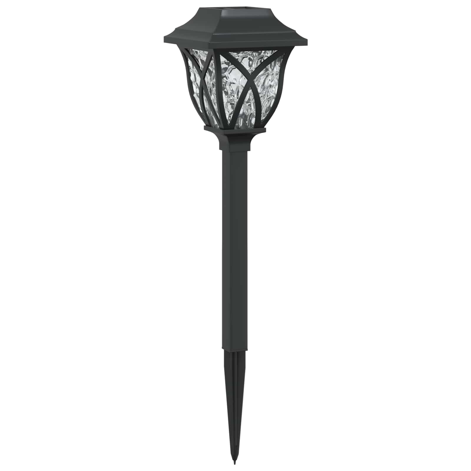 Buitenzonne-lampen met grondpin 24 st Warmwit 42 cm PP
