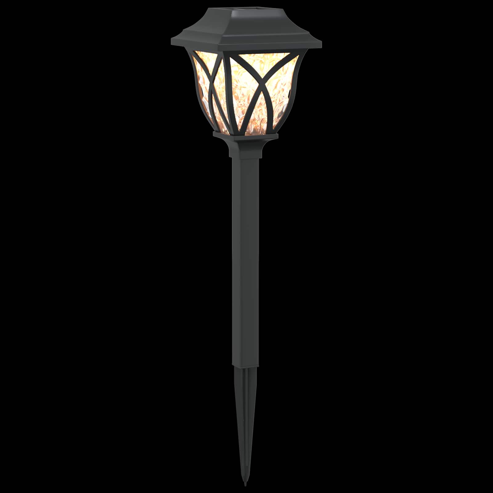 Buitenzonne-lampen met grondpin 24 st Warmwit 42 cm PP