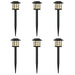Buitenzonne-lampen met grondpin 6 st Warmwit 38,5 cm PP