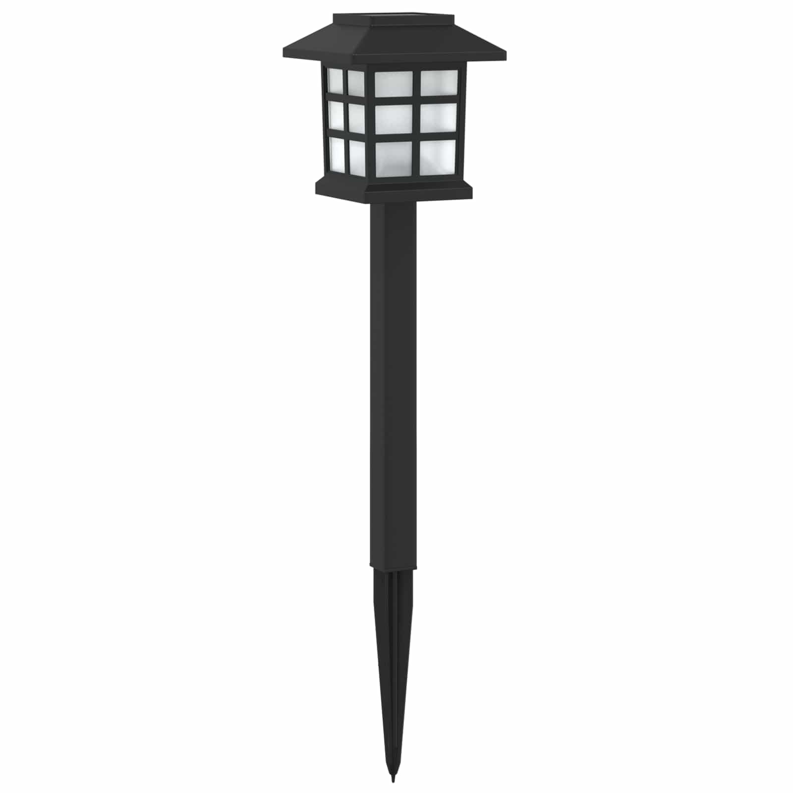 Buitenzonne-lampen met grondpin 6 st Warmwit 38,5 cm PP