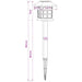 Buitenzonne-lampen met grondpin 12 st Warmwit 38,5 cm PP