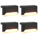 Buitenzonne-lampen met grondpin 4 st Warmwit 4,5 cm ABS en PS