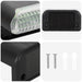 Buitenzonne-lampen met grondpin 8 st Warmwit 4,5 cm ABS en PS