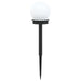 Buitenzonne-lampen met grondpin 8 st Warmwit 38,5 cm ABS