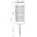 Buitenzonne-lampen met grondpin 4 st Warmwit 29 cm PP