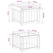 Kussenbox voor buiten Geïmpregneerd grenenhout 58,5 x 60 x 47 cm