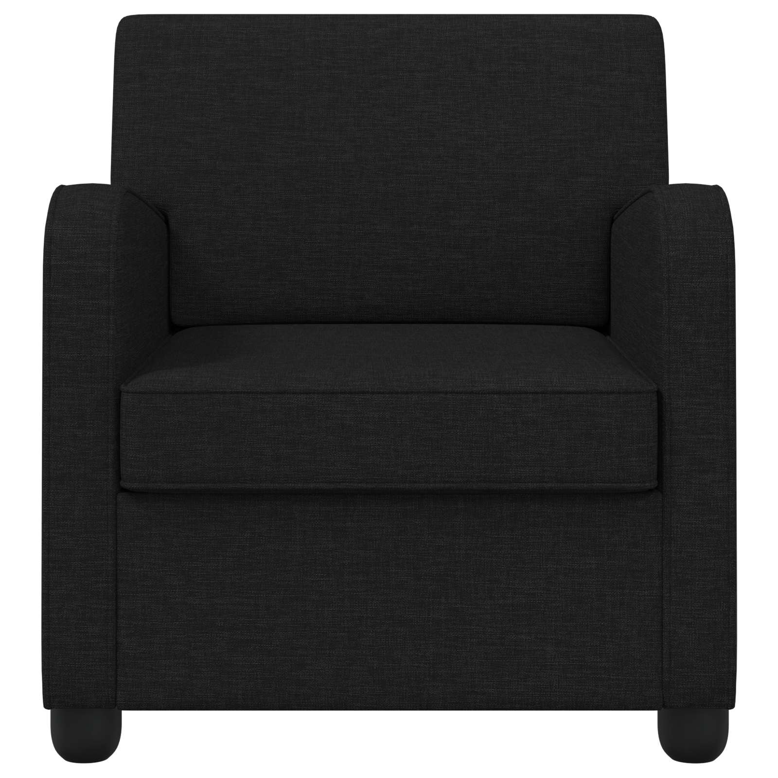 Fauteuil Zwart Stof