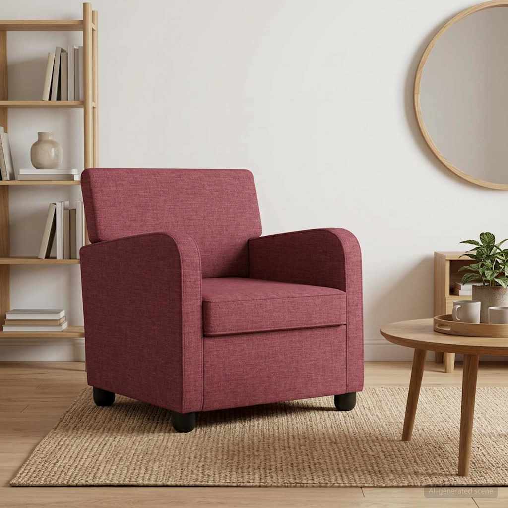 Fauteuil Wijnrood Stof
