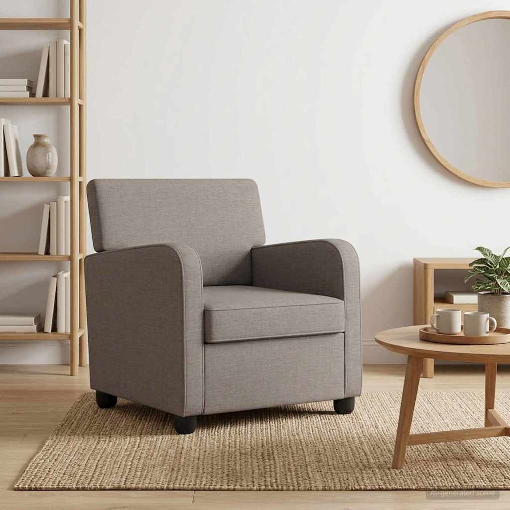 Fauteuil Taupe Stof