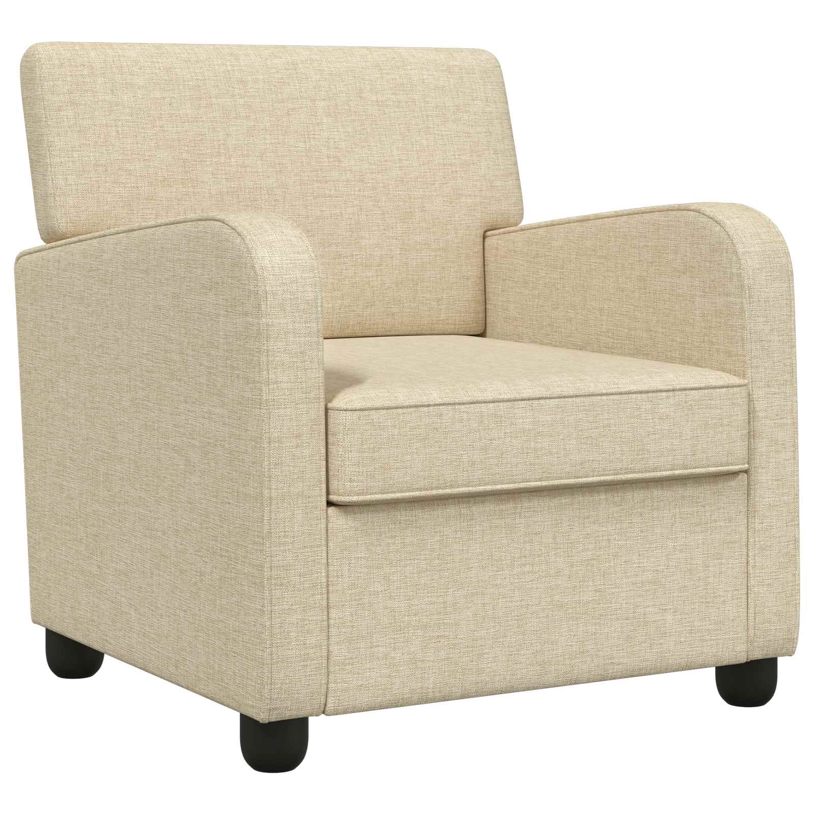 Fauteuil Crèmekleurig Stof