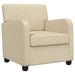 Fauteuil Crèmekleurig Stof