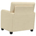 Fauteuil Crèmekleurig Stof