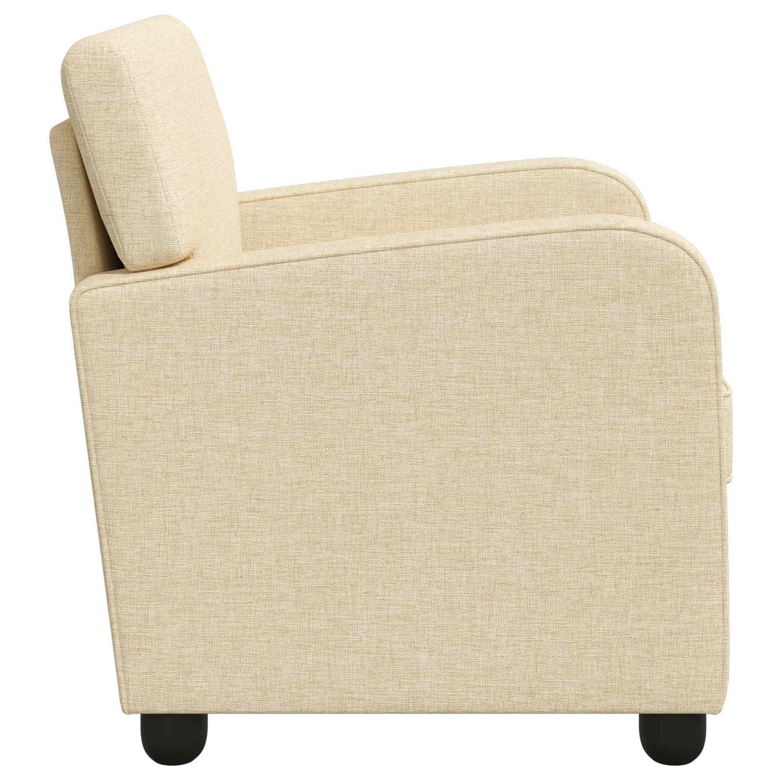 Fauteuil Crèmekleurig Stof