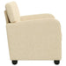 Fauteuil Crèmekleurig Stof