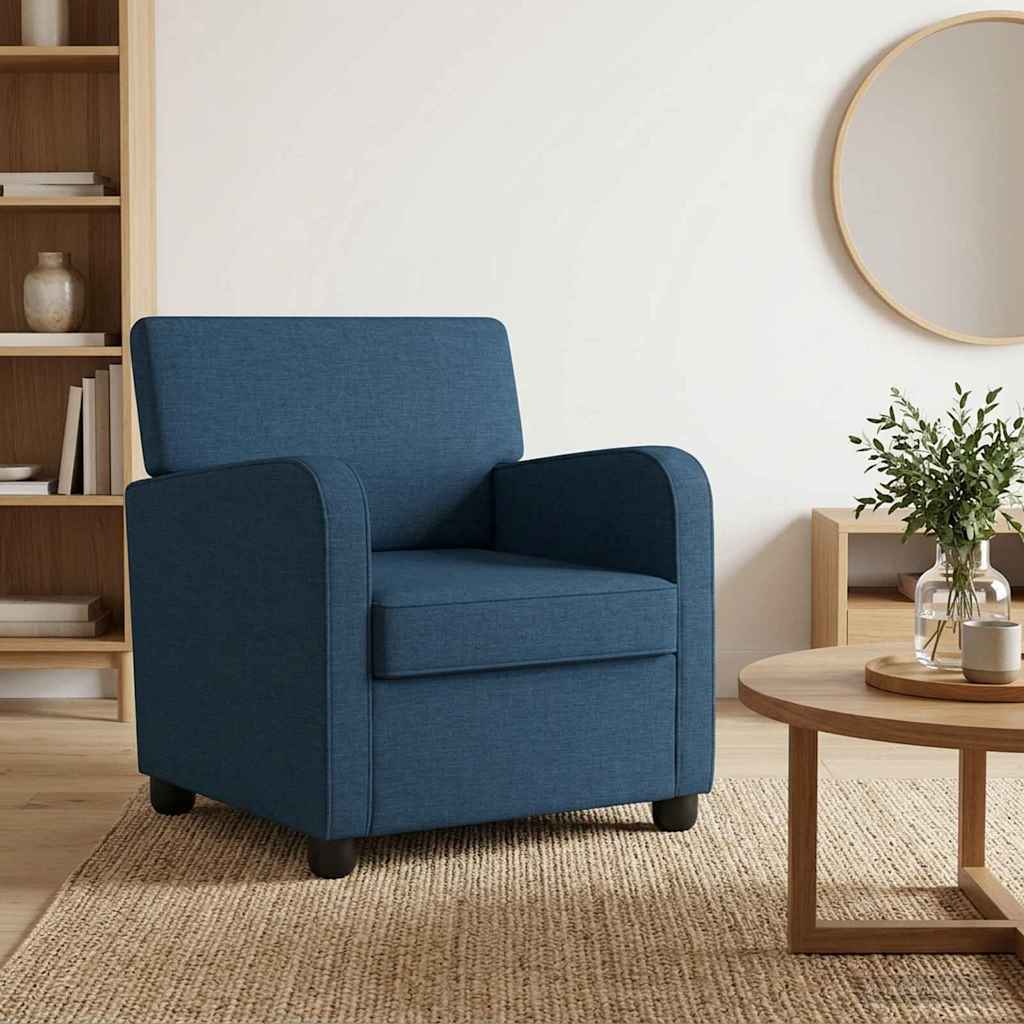 Fauteuil Blauw Stof