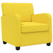 Fauteuil Lichtgeel Stof
