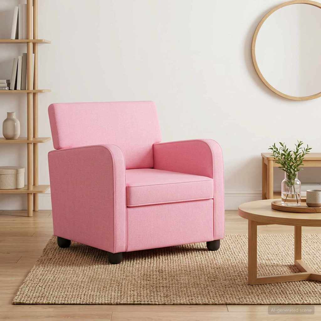 Fauteuil Roze Stof