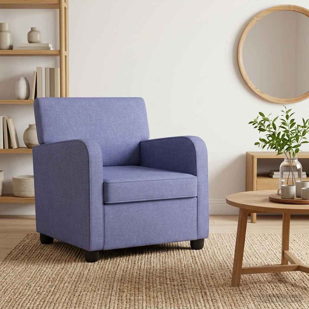 Fauteuil Jeans Blauw Stof