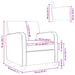 Fauteuil Donkergrijs Kunstlamswol