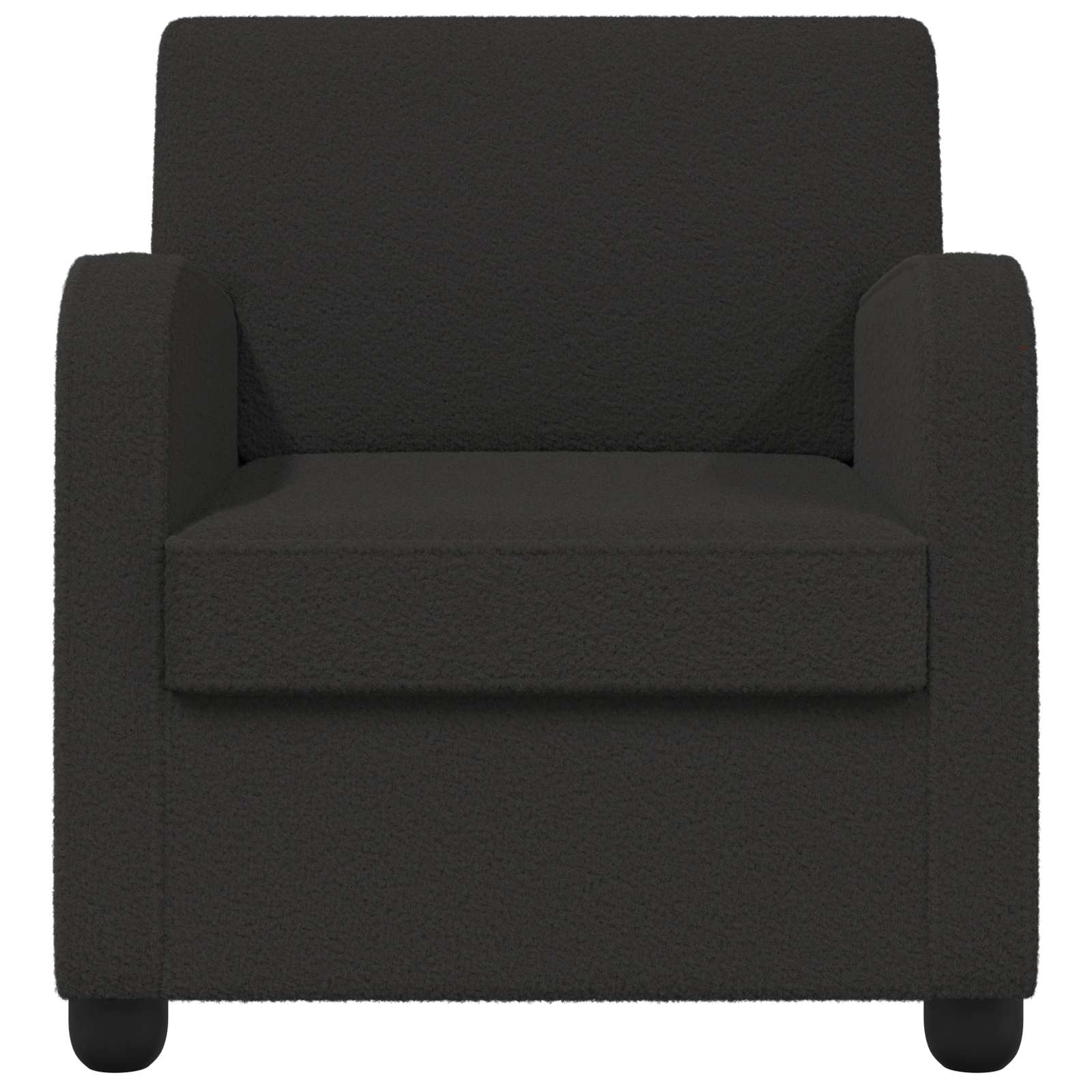 Fauteuil Zwart Kunstlamswol