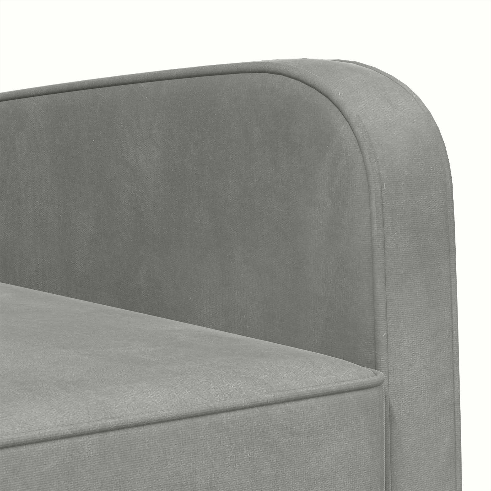 Fauteuil Lichtgrijs fluweel