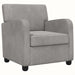 Fauteuil Lichtgrijs fluweel