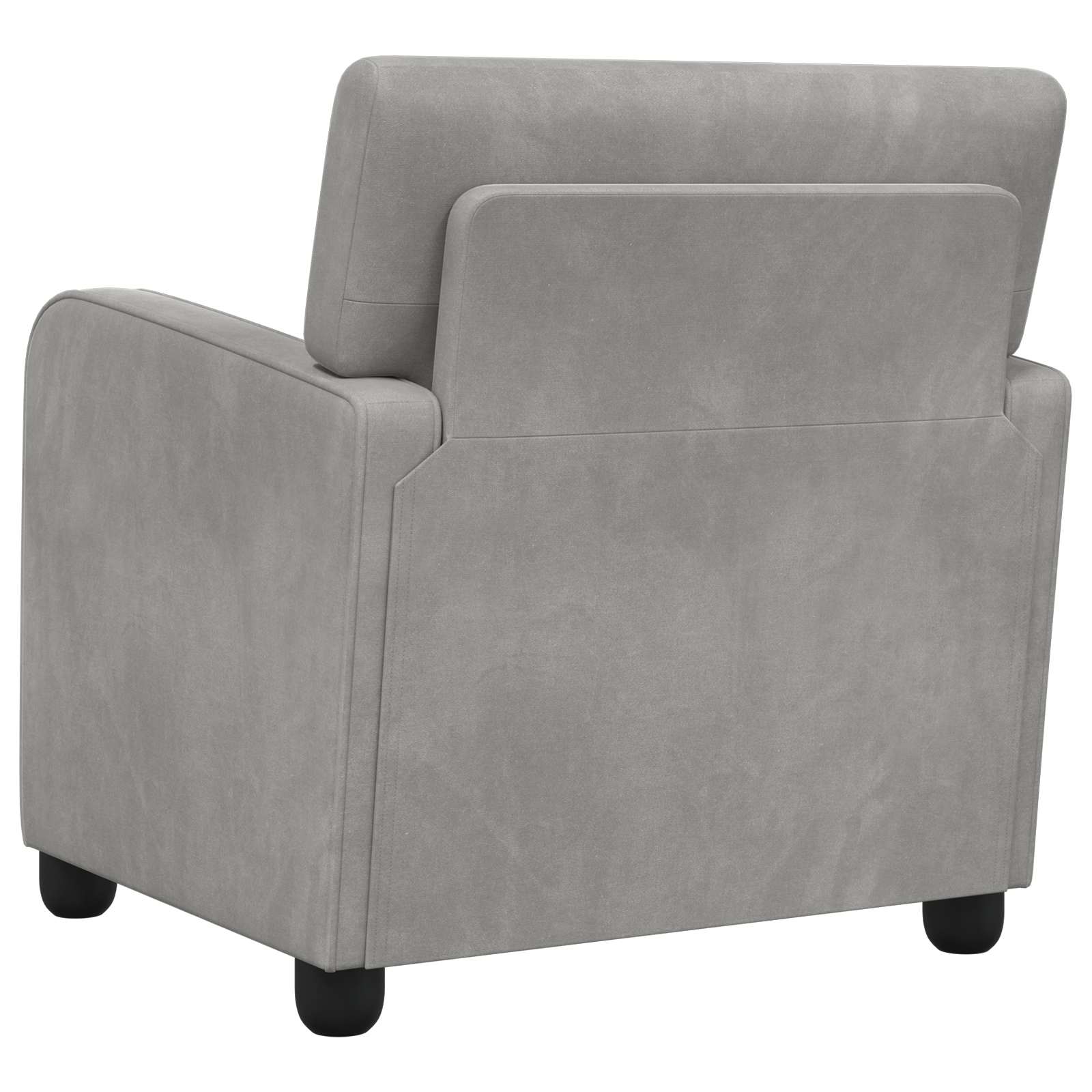 Fauteuil Lichtgrijs fluweel