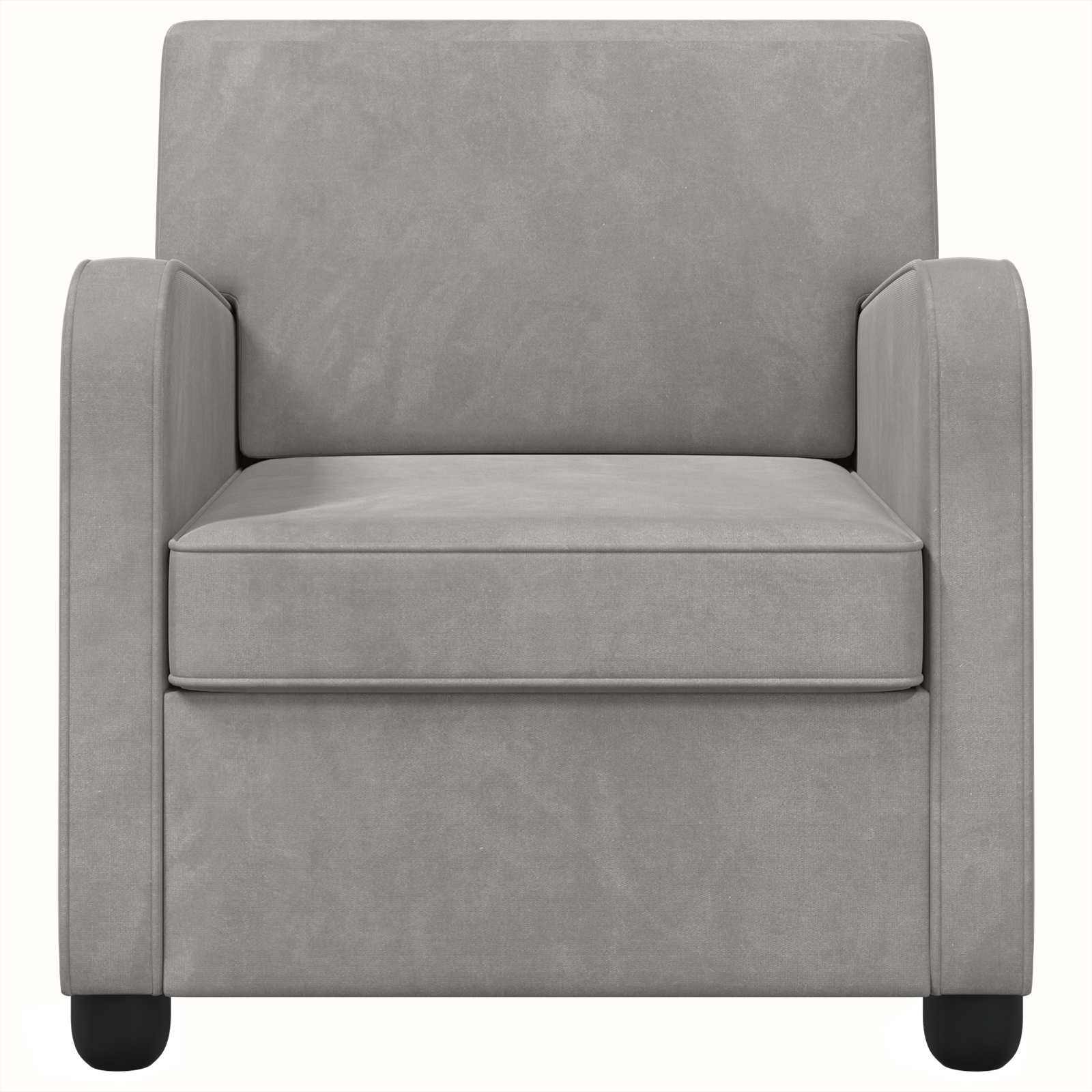 Fauteuil Lichtgrijs fluweel
