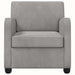Fauteuil Lichtgrijs fluweel