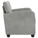 Fauteuil Lichtgrijs fluweel