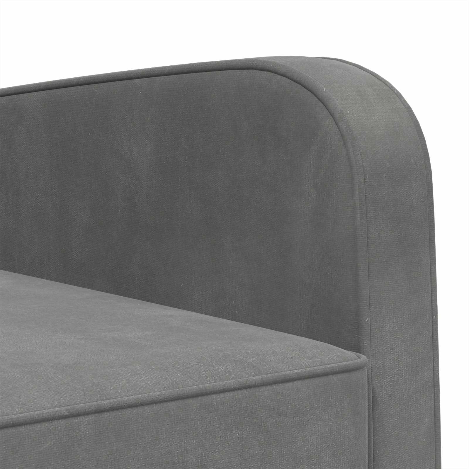 Fauteuil Donkergrijs fluweel