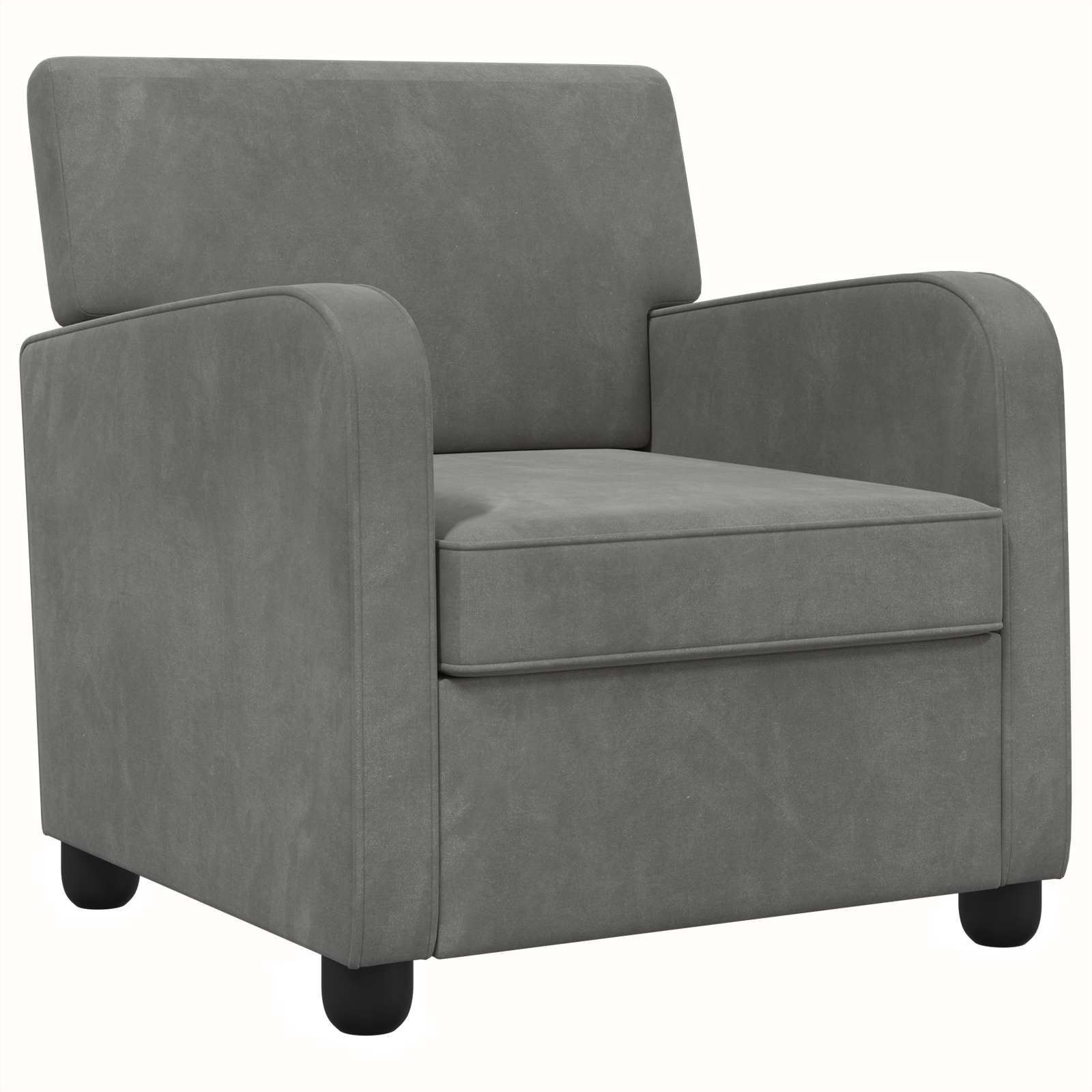 Fauteuil Donkergrijs fluweel