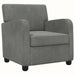 Fauteuil Donkergrijs fluweel